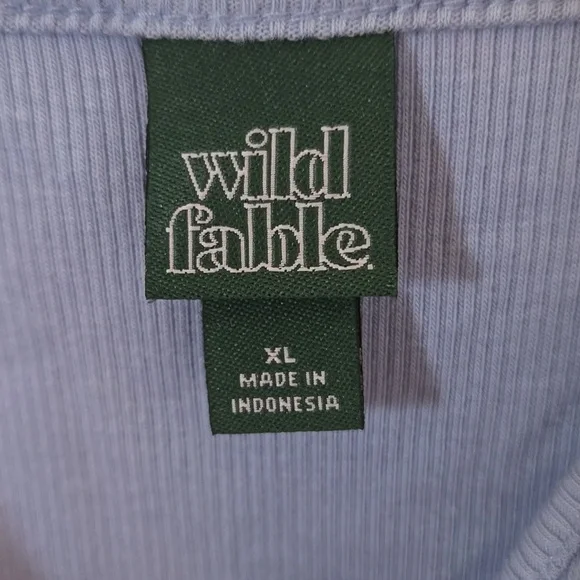 Wild Fable | NWT Blue Ribbed Jersey Skater Dress Size XL - Picture 9 of 10